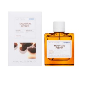 Korres Eau De Toilette Mountain Pepper  Ανδρικό Άρωμα με Νότες Πορτοκάλι Litsea Cubeba Περγαμόντο 100ml