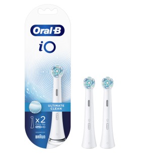 Oral-B iO Ανταλλακτικές Κεφαλές Ultimate Clean White, 2τμχ