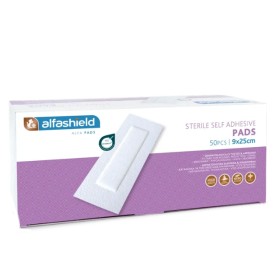 Alfashield Self Adhesive Pads Αποστειρωμένα Αυτοκόλλητα Επιθέματα 9x25cm 50τμχ