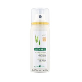 KLORANE Oat Milk Dry Shampoo For Dark Hair, Ξηρό Σαμπουάν με Γαλάκτωμα Βρώμης Για Καστανά & Σκούρα Μαλλιά, 50ml