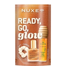Nuxe Πακέτο Ready Go Glow Reve de Miel Lip Oil 10ml & Huile Prodigieuse Or 10ml & Scrunchie 1 τεμάχιο