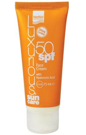 INTERMED Luxurious Suncare Face Cream SPF50+, Αντηλιακή Κρέμα Προσώπου, 75 ml
