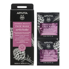 Apivita Express Beauty Face Mask Μάσκα Προσώπου για Λάμψη & Λεία Υφή με Αγκινάρα 2x8ml