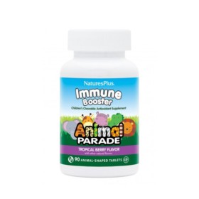 Natures Plus Kids Animal Parade Plus Immune Booster Γεύση Τροπικά Φρούτα 90 μασ. ταμπλέτες