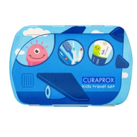 Curaprox Kids Travel Set Πακέτο Στοματικής Υγιεινής σε Μπλε Χρώμα 1 Τεμάχιο