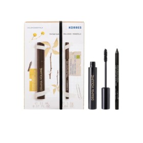 Korres Color Essentials Πακέτο με Μάσκαρα Drama Volume & Μολύβι Ματιών Volcanic Minerals Long Lasting
