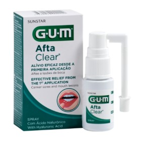 Gum Afta Clear Spray Τοπικής Εφαρμογής για τη Θεραπεία των Αφθών, 15ml