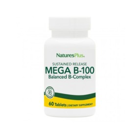 Natures Plus Mega B-100 Balanced B-Complex 60 Tαμπλέτες