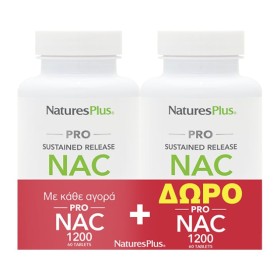 Natures Plus Πακέτο Pro Nac 1200mg 2x60 Ταμπλέτες