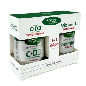 Power Health Platinum Vitamin C+D3 1000mg/1000iu Time Release, 30 δισκία + ΔΩΡΟ Vitamin C 1000mg, 20 δισκία