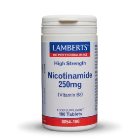 Lamberts Nicotinamide 250mg Vitamin B3 Νιασίνη 100 Ταμπλέτες 8054-100