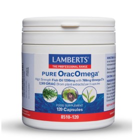 Lamberts Pure OracOmega 760mg Ωμέγα 3 λιπαρών οξέων & Φυτικά Αντιοξειδωτικά 120 κάψουλες 8510-120
