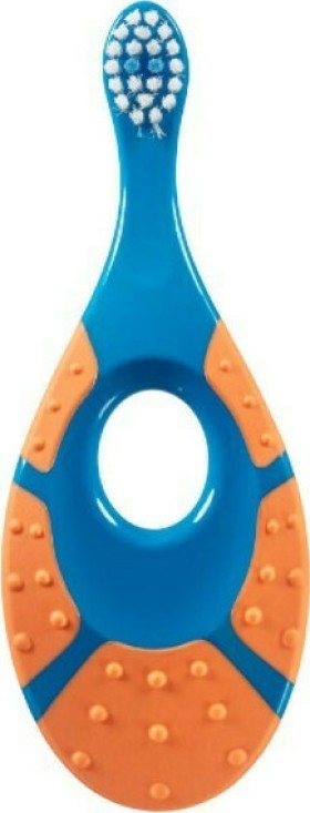 Jordan Step by Step Extra Soft Μπλε/Πορτοκαλί Οδοντόβουρτσα Βρεφική - Παιδική (0-2 ετών) , 1 τεμάχιο