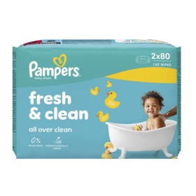 Pampers Μωρομάντηλα Fresh & Clean (2x80 Τεμάχια) 160 Τεμάχια