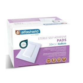 Alfashield Self Adhesive Pads Αποστειρωμένα Αυτοκόλλητα Επιθέματα 6x8cm 50τμχ