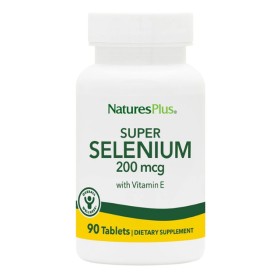 Natures Plus Super Selenium 200mcg Συμπλήρωμα Διατροφής με Σελήνιο & Βιταμίνη E 90 Ταμπλέτες