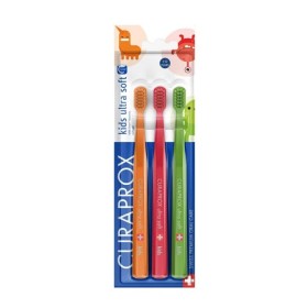 Curaprox Kids Οδοντόβουρτσες Πακέτο Ultra Soft Χρώμα Τυχαίας Επιλογής 3τμχ