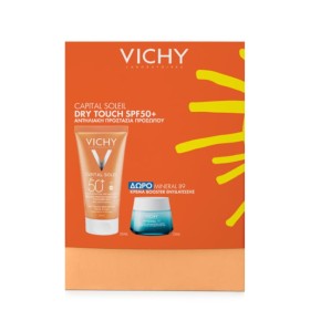 Vichy Capital Soleil Πακέτο Dry Touch Αντηλιακή Προσώπου SPF50+ 50ml & Δώρο Mineral 89 Booster 15ml