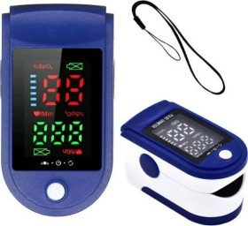 Οξύμετρο Δακτύλου με Οθόνη Led LK87, Fingertip Pulse Oximeter, SpO2/Heart Rate Sensor Blue, 1τμχ