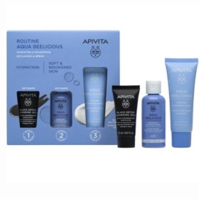 Apivita Πακέτο Αqua Beelicious Ενυδάτωση & Θρέψη με Comfort Hydrating Cream Πλούσιας Υφής 40ml & Δώρο Ενυδατικό Τόνερ 50ml & Black Dettox Gel Καθαρισμού 15ml