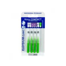 Elgydium Mono Compact  Green 1.1mm, Μεσοδόντια Βουρτσάκια Πράσινο, 4τμχ