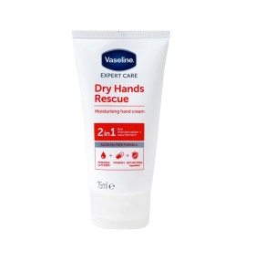 Vaseline Dry Hands Rescue Ενυδατική Κρέμα Χεριών με Αντιβακτηριδιακό Παράγοντα, 75ml