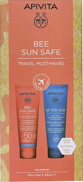 Apivita Bee Sun Safe Promo Hydra Fresh Face Body SPF50 100ml & After Sun Cool Sooth 100ml