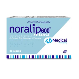 Medical Pharmaquality Noralip 600 Retard 20 Δισκία