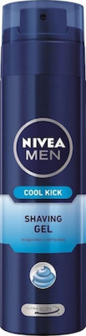 Nivea Men Shaving Cool Kick Ανδρικό Gel Ξυρίσματος 200ml