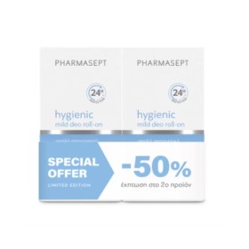 Pharmasept Hygienic Mild Αποσμητικό 24h σε Roll-On 2x50ml