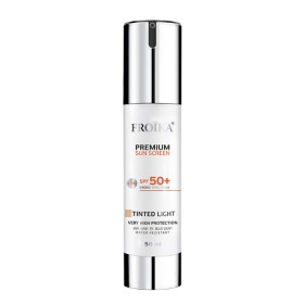 Froika Premium Sun Screen SPF50+ Tinted Light Αντηλιακή Κρέμα Προσώπου Με Χρώμα 50ml
