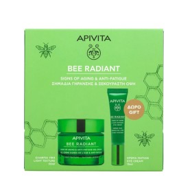 Apivita Bee Radiant Πακέτο Signs Of Aging & Anti-Fatigue Gel-Cream Light Texture 50ml & Δώρο Eye Cream 15ml
