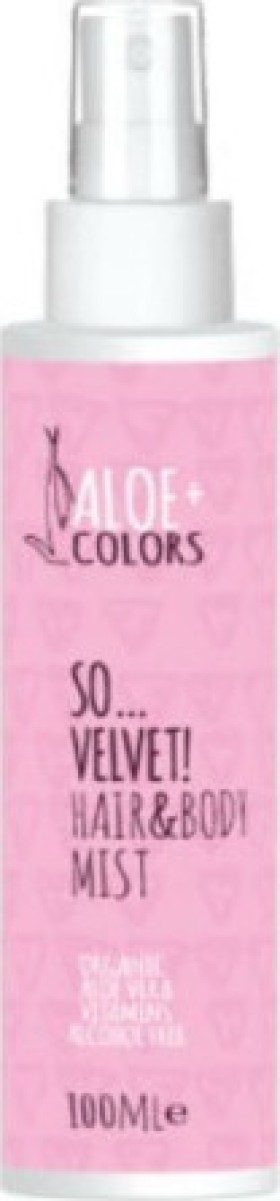 ALOE+ COLORS So Velvet Hair & Body Mist, Ενυδατικό Σπρέι Σώματος & Μαλλιών με Άρωμα Πούδρας 100ml