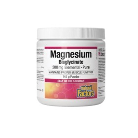 Natural Factors Magnesium Bisglycinate 200mg Powder 145g
