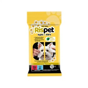 Rispet Eyes & Ears Pet Cleaning Wipes Μαντηλάκια για κατοικίδια 12τμχ