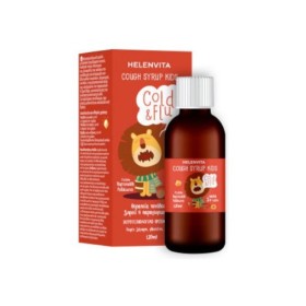 Helenvita Cold & Flu Cough Sypup Kids Παιδικό Σιρόπι για Ξηρό /Παραγωγικό Βήχα 120ml
