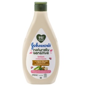 Johnsons Naturally Sensitive Lotion Βρεφική Ενυδατική Λοσιόν Σώματος, 395ml