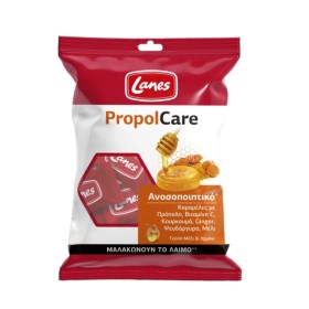 Lanes PropolCare Καραμέλες με Γεύση Μέλι & Λεμόνι για το Λαιμό 54gr