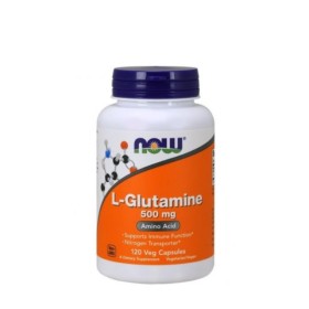 Now Foods L-Glutamine 500mg 120 Φυτικές Κάψουλες