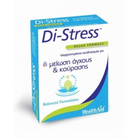 HEALTH AID Di-Stress Relax Formula Ισορροπημένος Συνδυασμός για Μείωση Άγχους & Κόπωσης, 30tabs