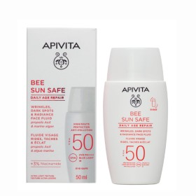 Apivita Bee Sun Safe Daily Age Repair Wrinkles Dark Spots & Radiance Face Fluid SPF50 Λεπτόρευστη Αντηλιακή Κρέμα Προσώπου 50ml