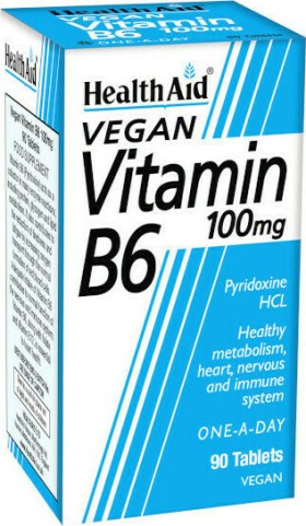HEALTH AID HealthAid Vitamin B6 (Pyridoxine HCl) 100mg Prolonged Release tablets 90s