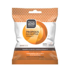 PharmaLead Καραμέλες Propolis Eucalyptus Vitamin C Γεύση Πορτοκάλι 40gr
