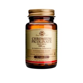 Solgar Chromium Picolinate 100mg Συμπλήρωμα Διατροφής, 90 Ταμπλέτες