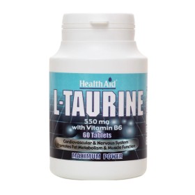 Health Aid L-Taurine 550mg & B6 60 Ταμπλέτες