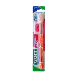 Gum Technique Pro Compact 528 Medium Οδοντόβουρτσα Μέτρια Πορτοκαλί 1τμχ