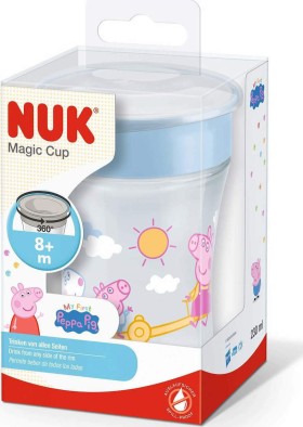 NUK Κύπελλο 8m+ Magic Cup Με Καινοτόμο Χείλος & Καπάκι Peppa Pig (10.255.611), 230ml
