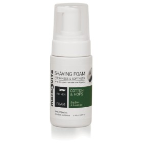Macrovita Shaving Foam Αφρός Ξυρίσματος με Βαμβάκι & Λυκίσκο 125ml