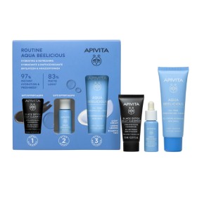 Apivita Aqua Beelicious Routine Πακέτο Light Gel Cream 40ml & Booster 10ml & Black Detox Gel 15ml