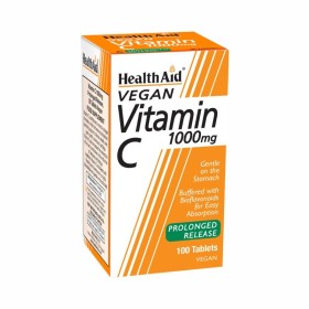 HEALTH AID Vitamin C 1000mg για την Ενίσχυση του Ανοσοποιητικού, 100 Ταμπλέτες